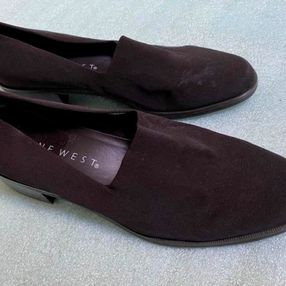 Brown Nylon Fabric Nine West Shoes 8M